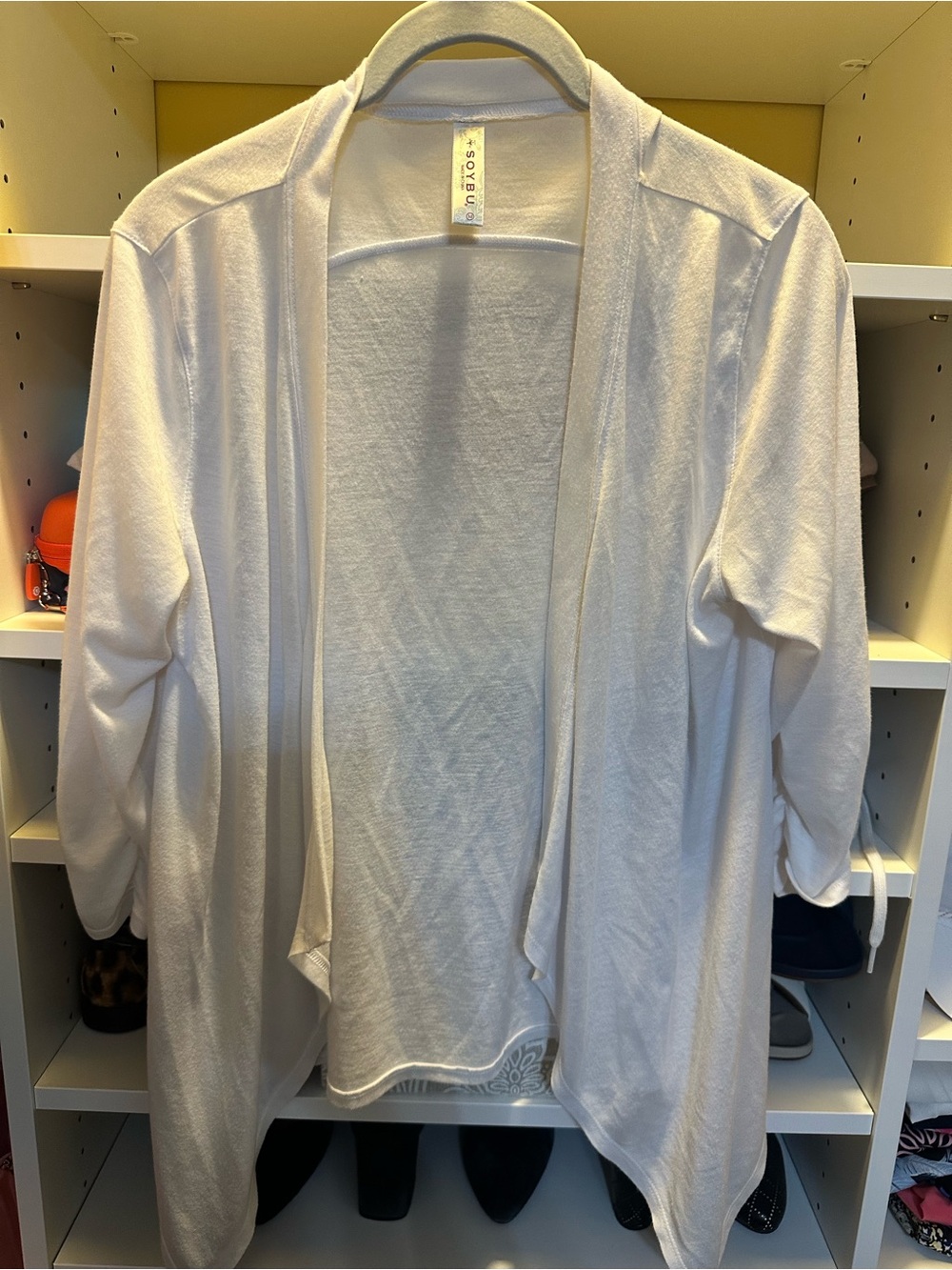 Soybu White Open-Front Women's Cardigan